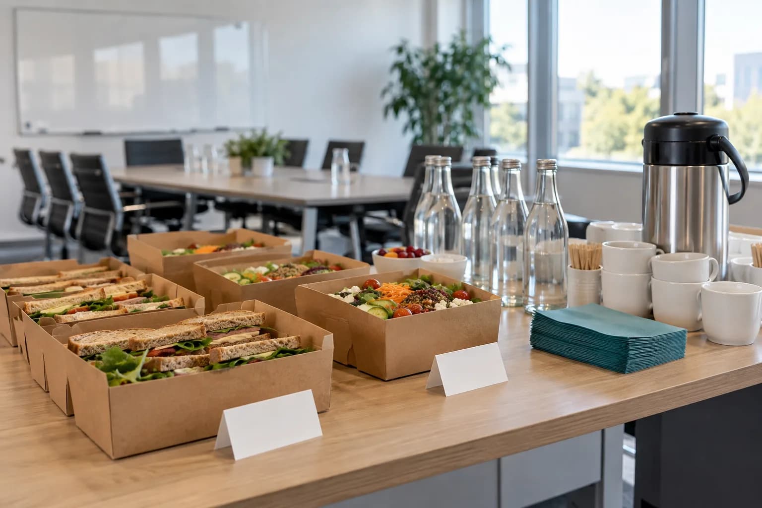 Catering pentru ședințe și training-uri: cum îl organizezi fără bătăi de cap