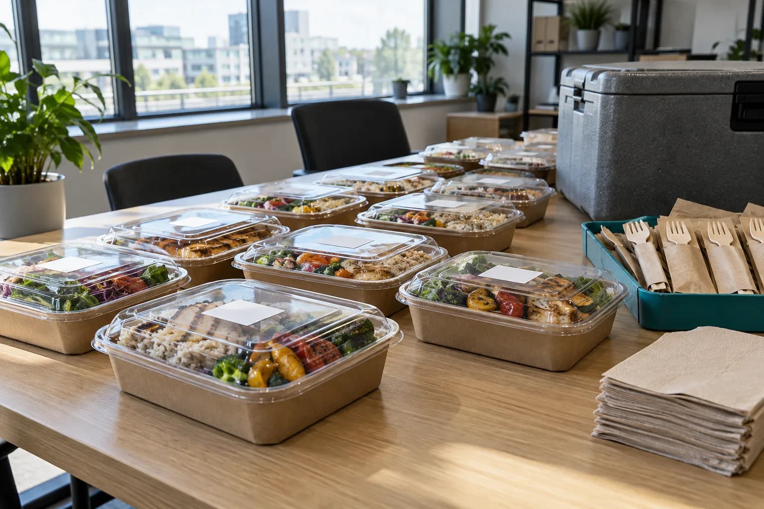 Catering zilnic pentru angajați: cum îl organizezi la birou