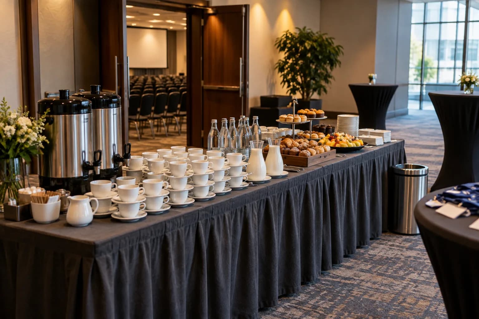 Coffee break la conferință: cum organizezi pauzele de cafea fără cozi și fără risipă